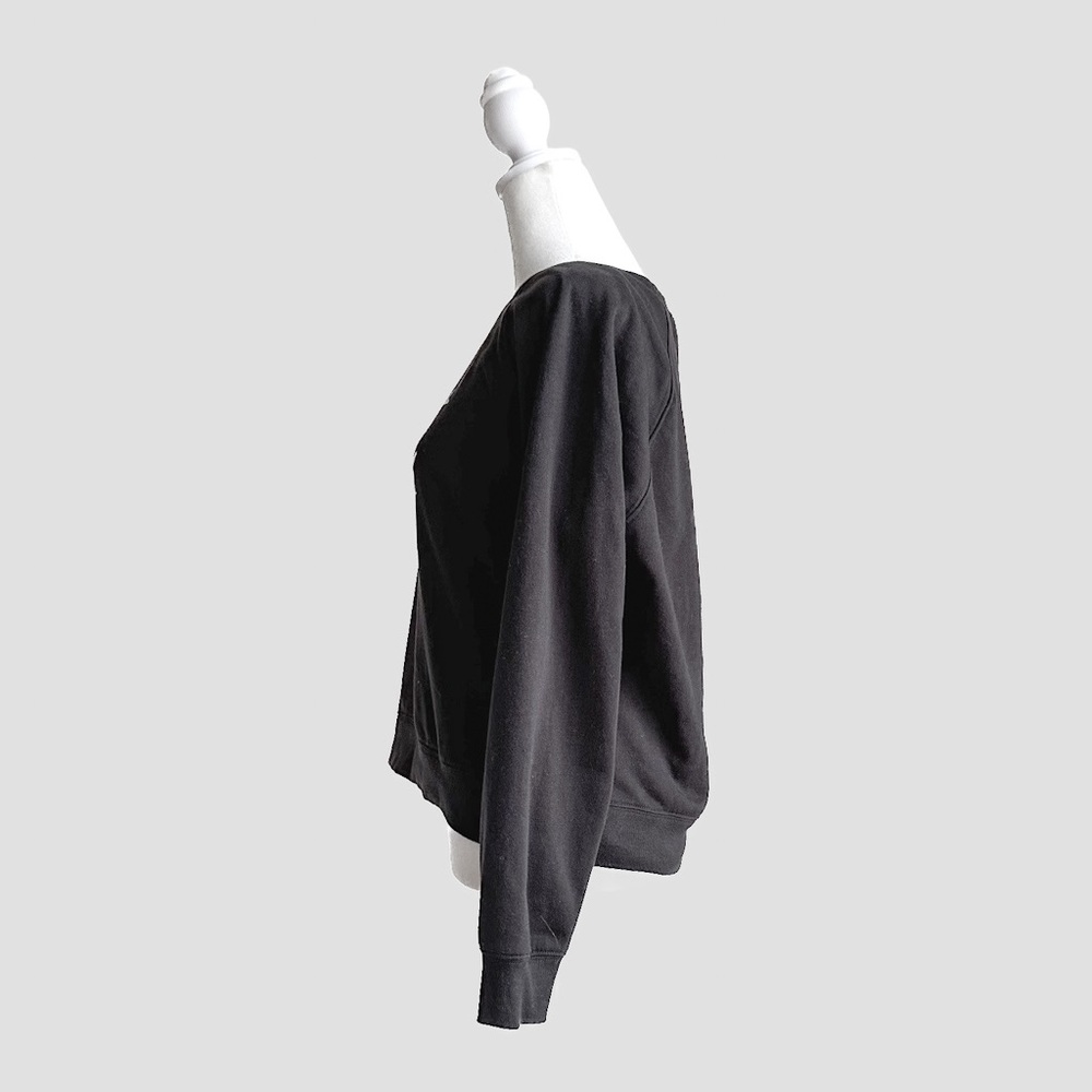 Rebecca Minkoff Rebel Print Pullover Black Sweatshirt - Picture 4 of 8
